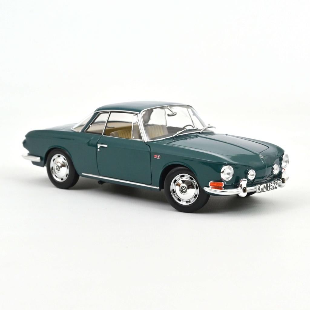 VW Karmann Ghia 1500 1963 Smaragd Green / 1:18 / Norev, Hobby en Vrije tijd, Modelauto's | 1:18, 70-72 avenue de Bohlen 69120 Vaulx-en-Velin