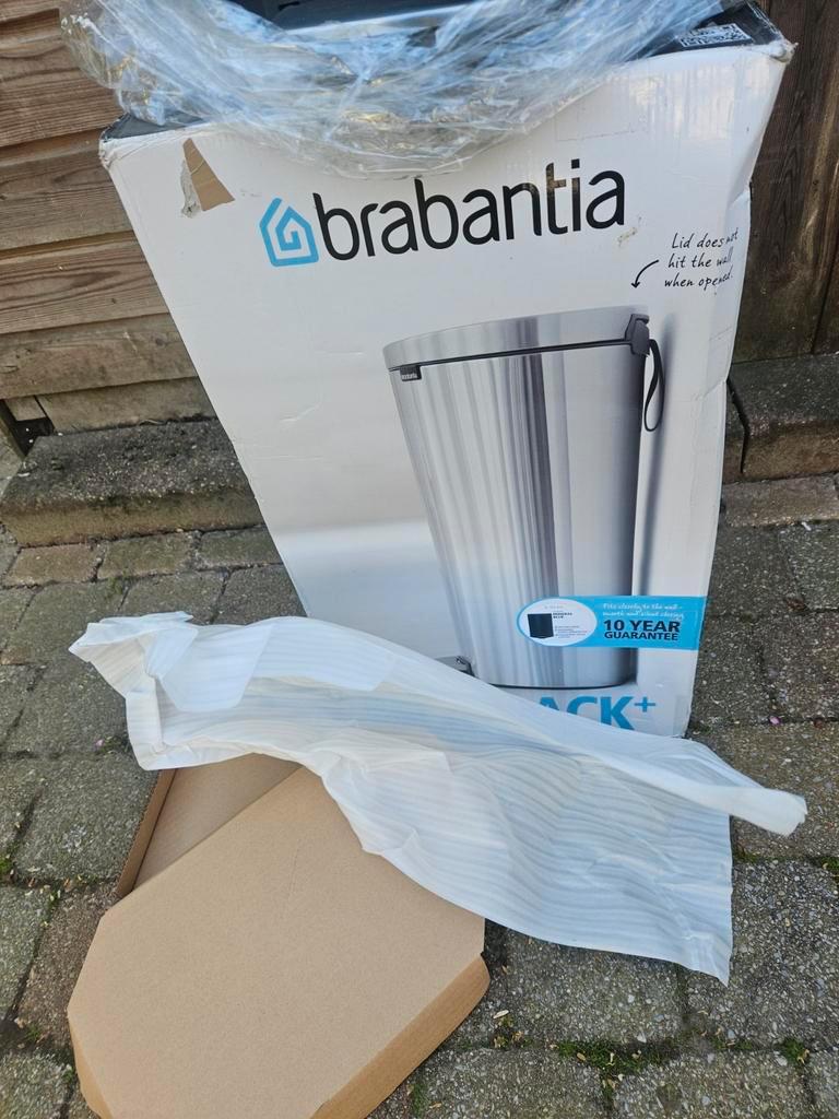 Brabantia Pedaalemmer Flatback 40 liter nieuw in doos Blauw., Huis en Inrichting, Met pedaal, Nieuw, 40 liter of meer, Ophalen of Verzenden