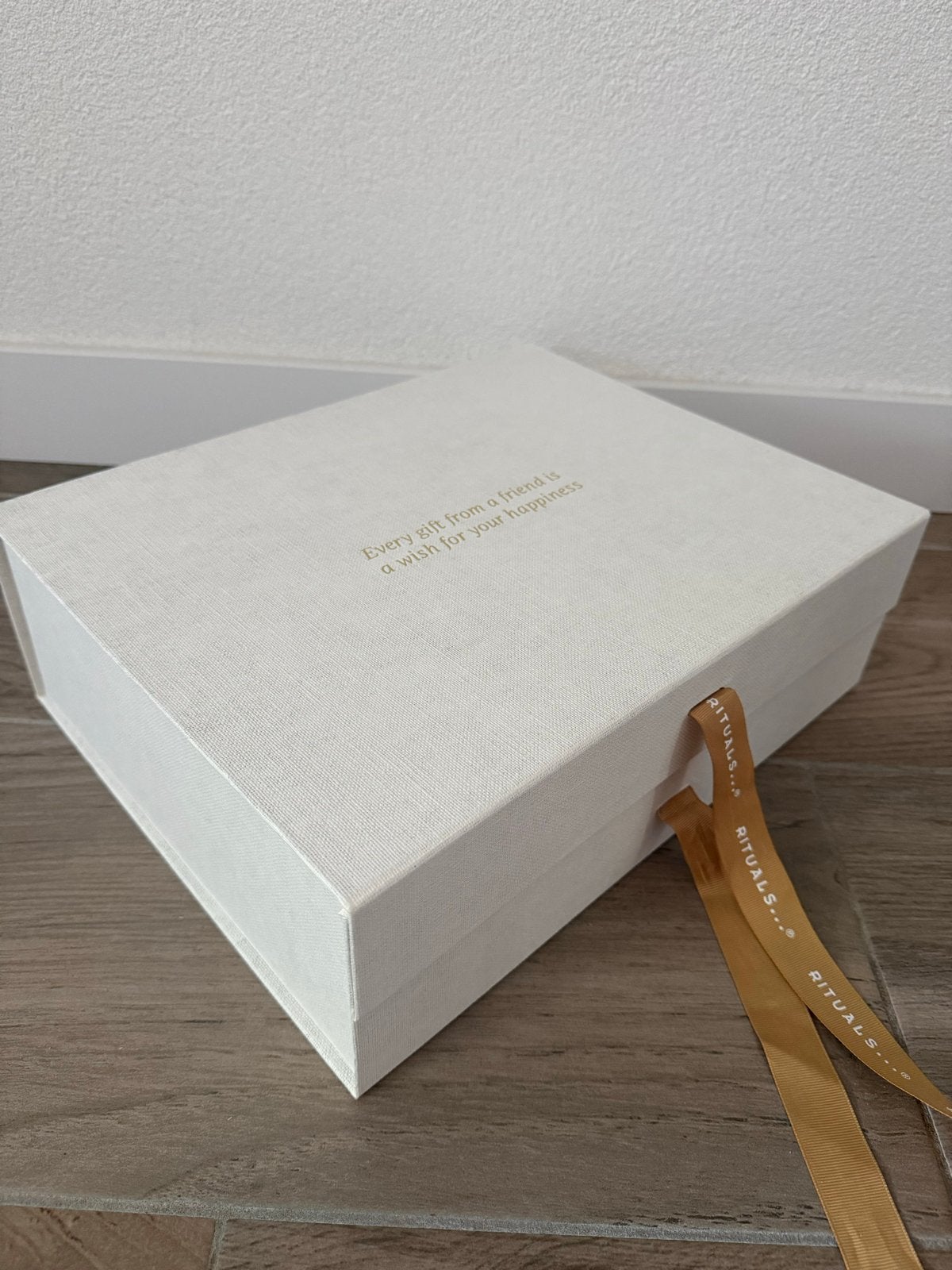 Rituals doos geschenkdoos opbergdoos zgan 37x30x12cm, Ophalen, Beige, Overige stijlen, Zo goed als nieuw