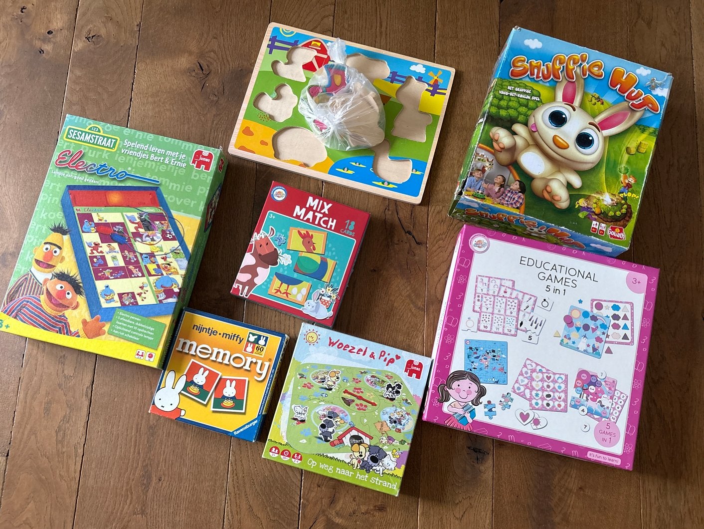 Grote spellen set voor peuters en kleuters, Ophalen, Gebruikt, Puzzelen