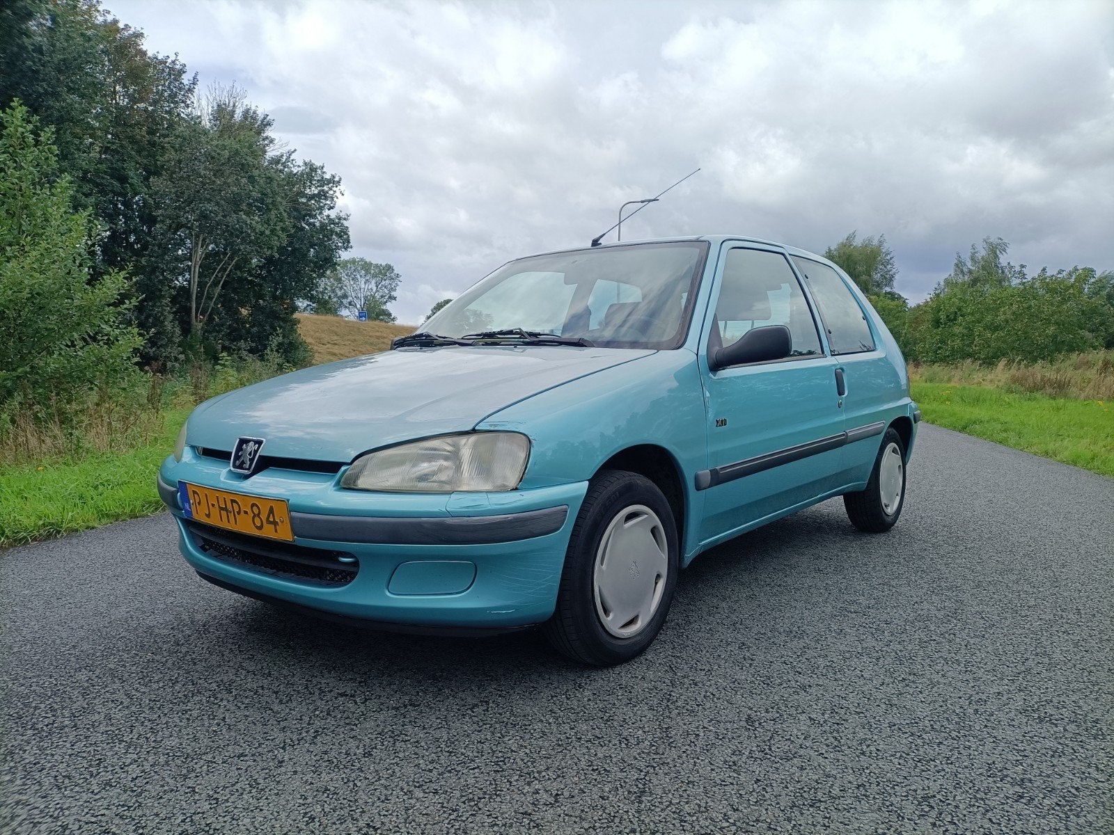 Peugeot 106 1.1 XN 1996 Blauw, Stof, 4 cilinders, Origineel Nederlands, Overige kleuren