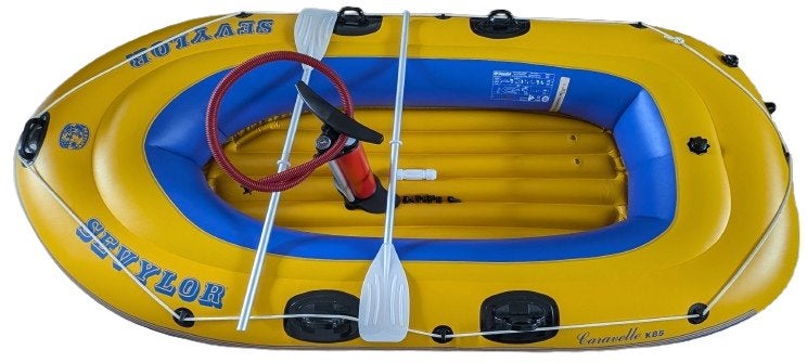 Opblaasboot K85 2+1 personen, Watersport en Boten, Ophalen, Overige typen, Twee personen, Gebruikt