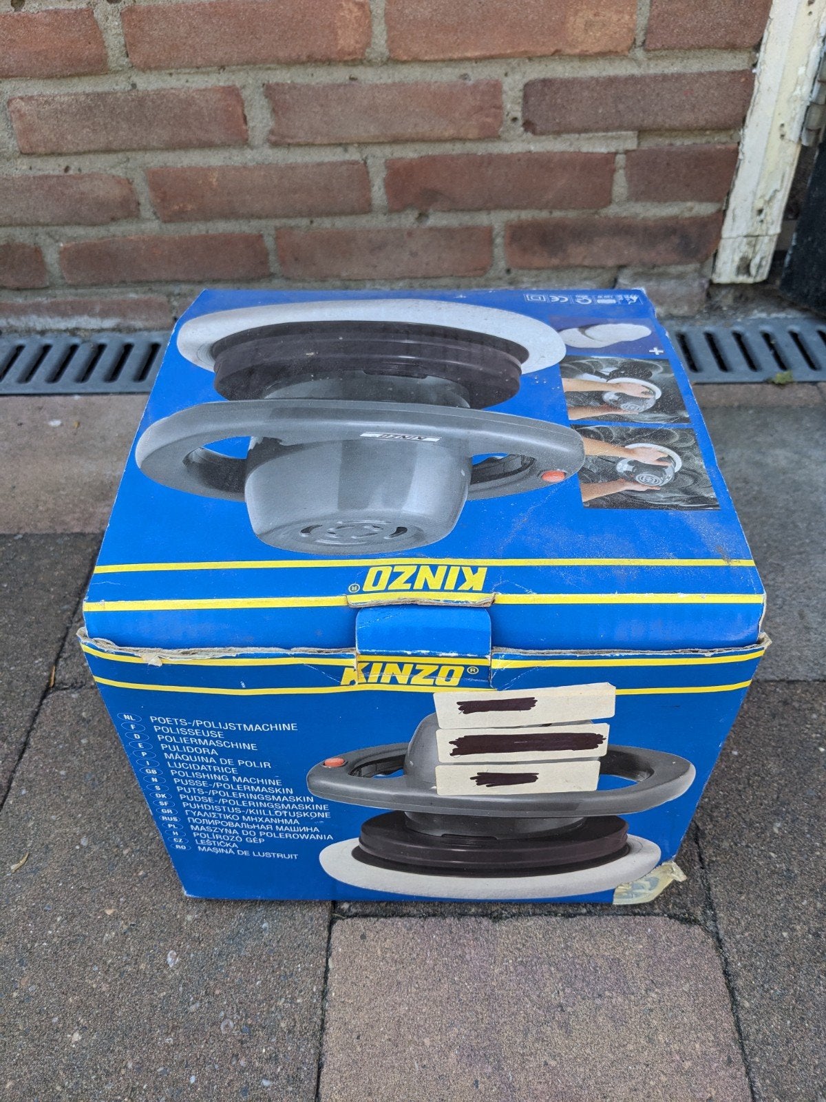 Kinzo Poets-/Polijstmachine met 2 nieuwe doeken, Ophalen of Verzenden
