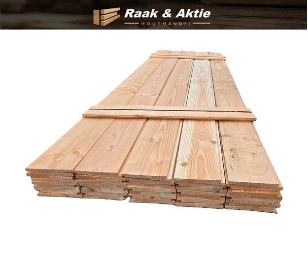35 planken Douglas Zweeds rabat 3.30 meter lang – nr: TP171, Ophalen, Nieuw, 250 cm of meer, Planken