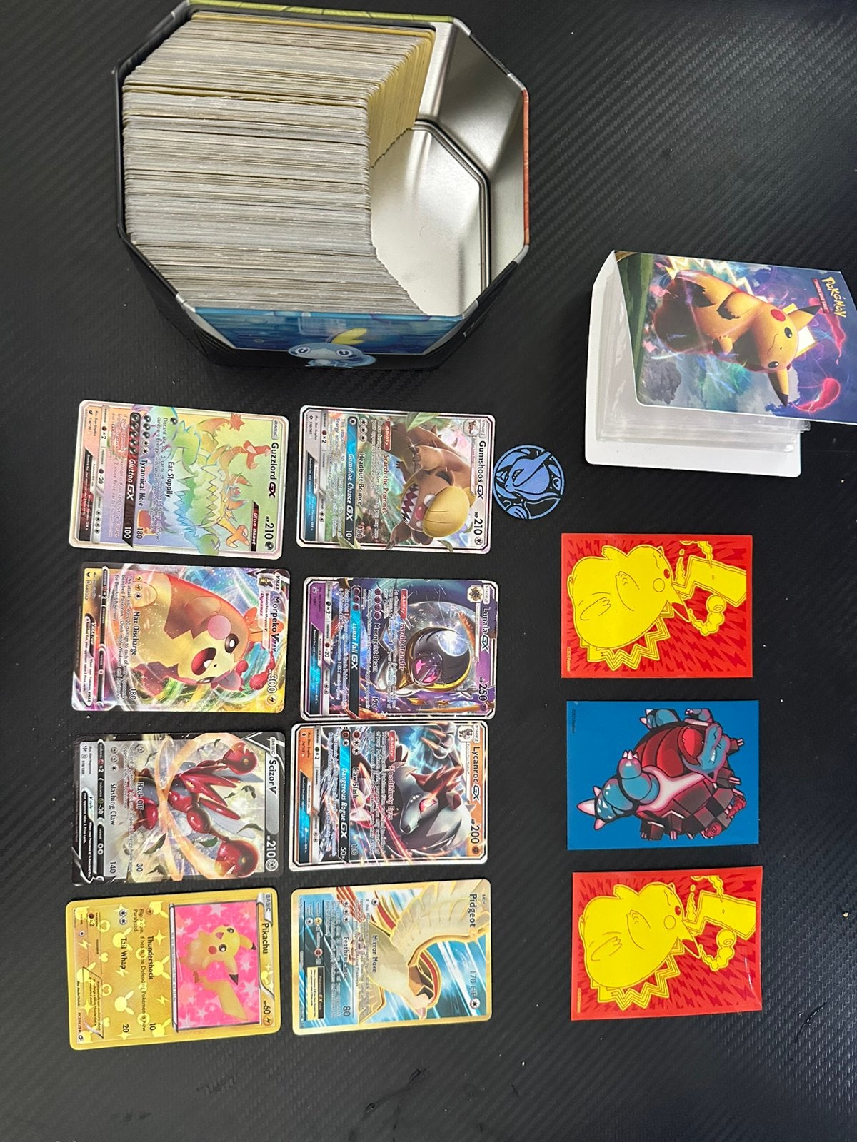 Veel verschillende zeldzame pokemon kaarten, Ophalen of Verzenden, Zo goed als nieuw, Meerdere kaarten