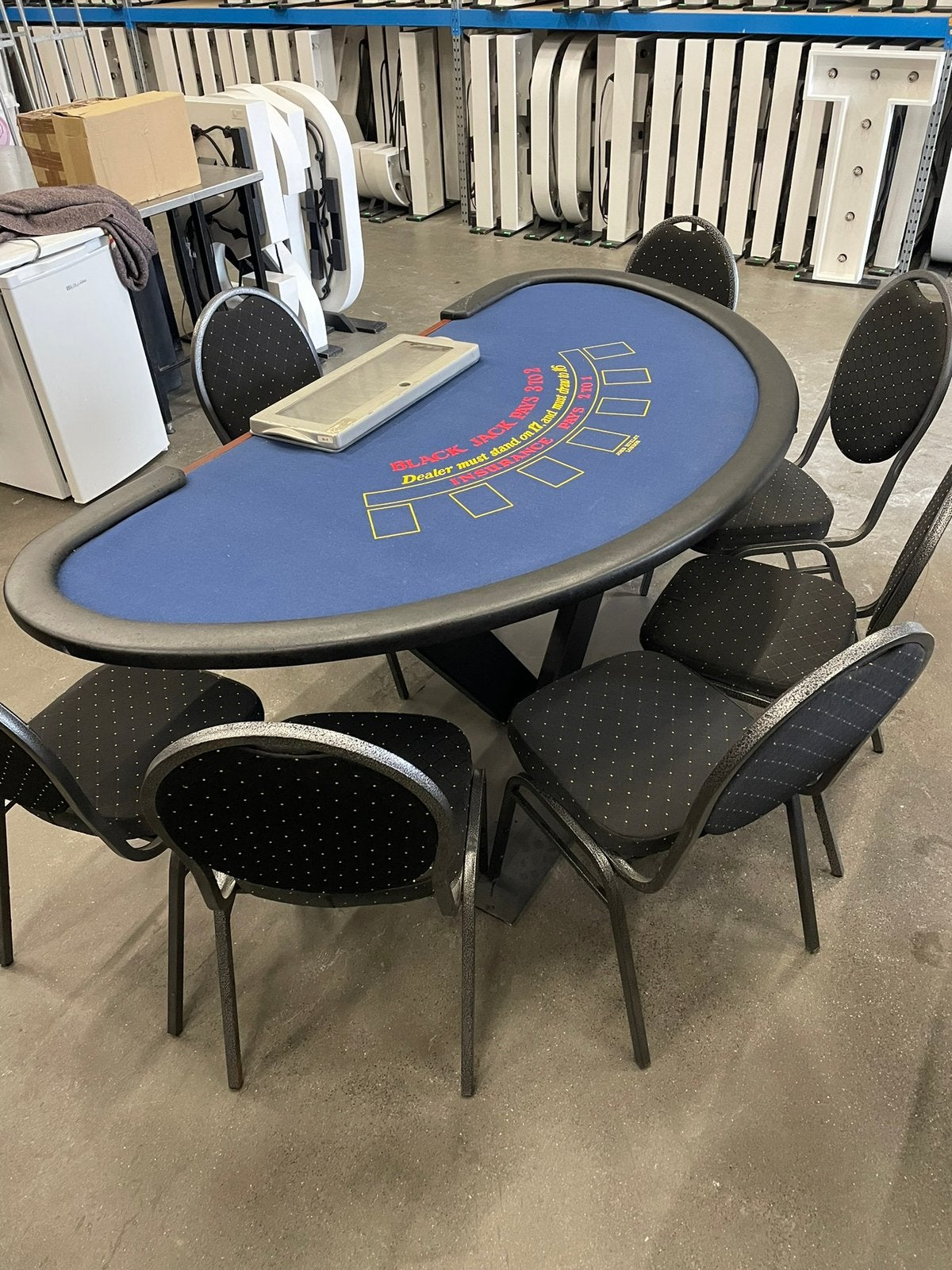 Blackjack tafels, Ophalen, Gebruikt
