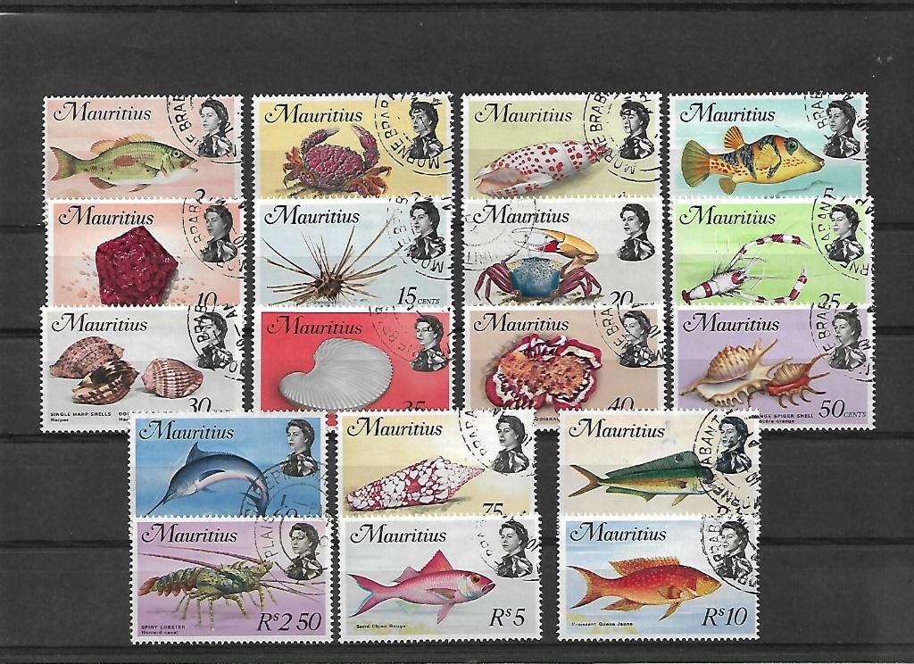 Mauritius  Michel nr. 331-48  gestempeld, Ophalen, Overige landen, Gestempeld