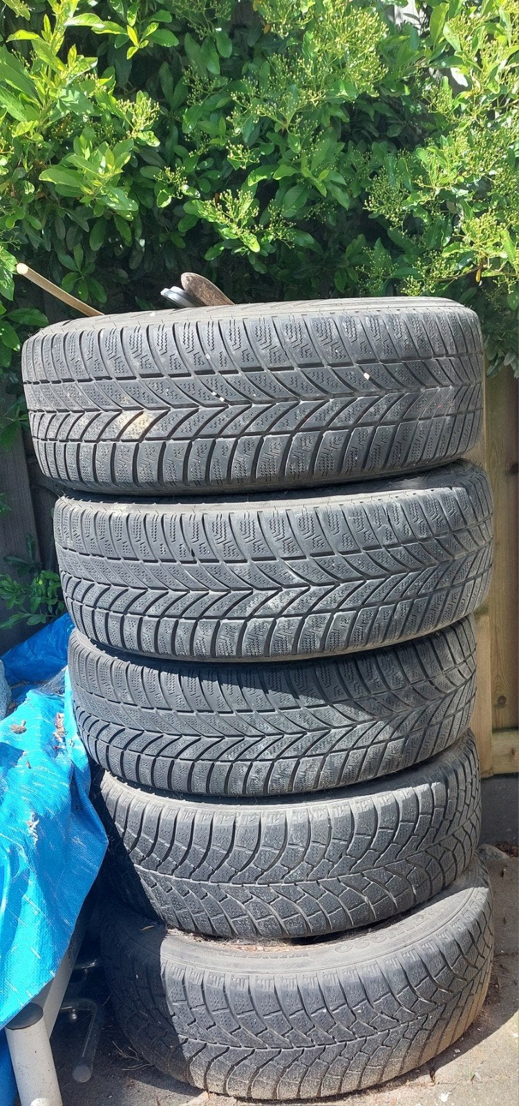 5 diverse auto banden, Ophalen of Verzenden