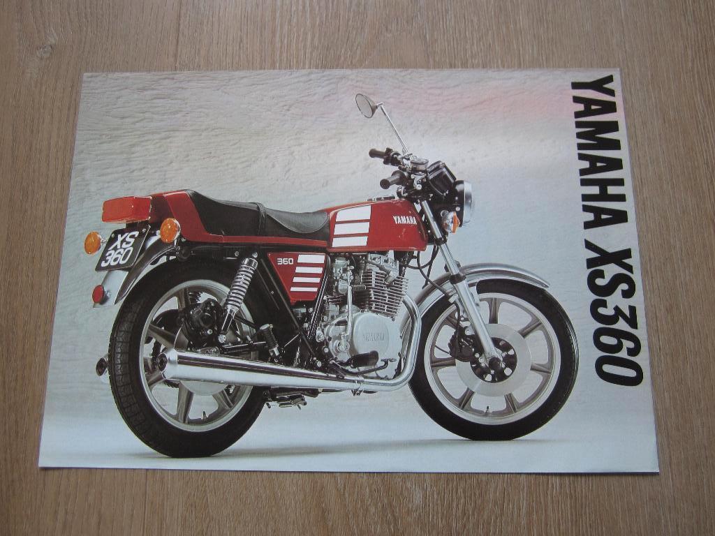 Yamaha XS 360 brochure folder 1977, Motoren, Ophalen of Verzenden, Yamaha
