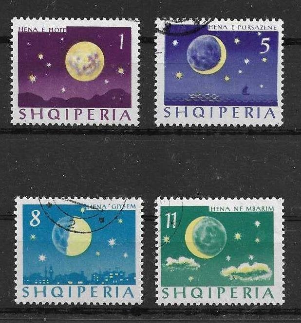 Albanië Michel 839-842 gestempeld, Ophalen of Verzenden, Overige landen, Gestempeld