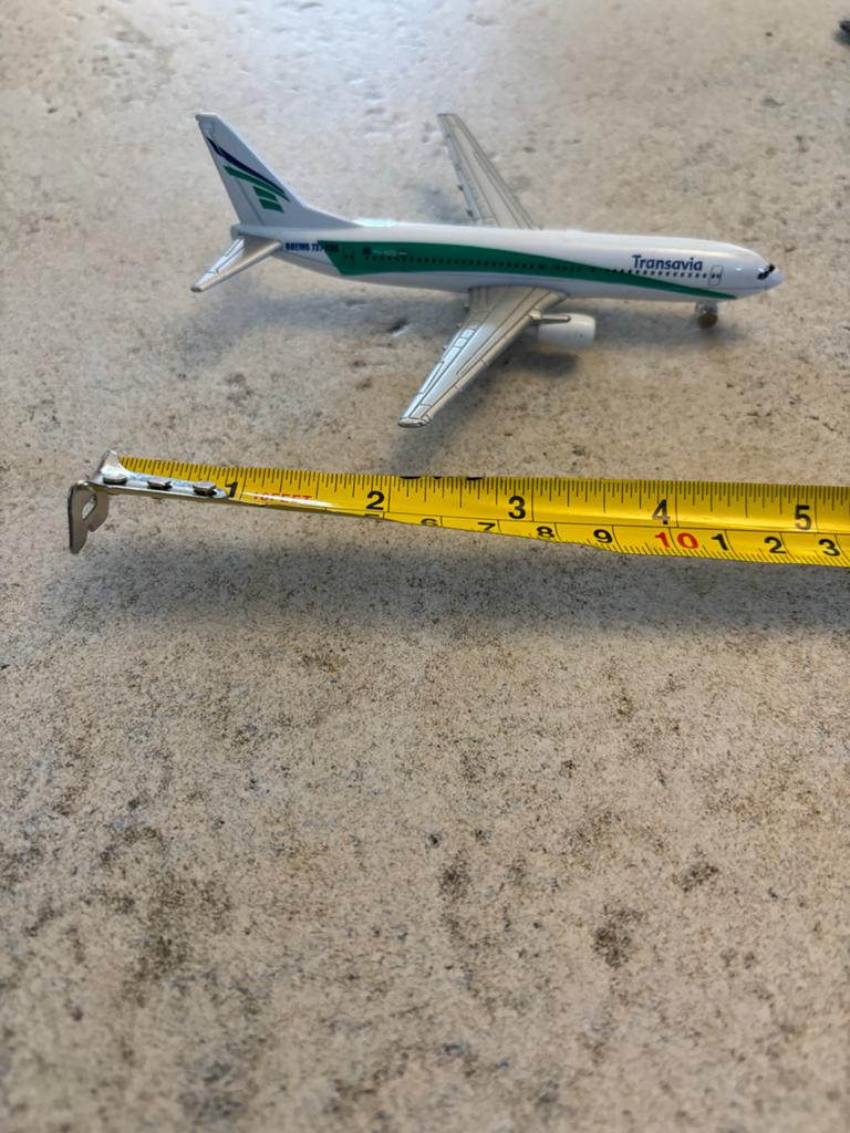 Transavia Boeing 737 schaalmodel - 14 cm, Overige merken, Ophalen of Verzenden, Vliegtuig, Gebruikt