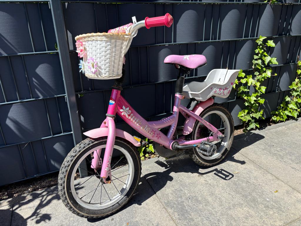 Popal Little Miss kinderfiets met mandje, Fietsen en Brommers, Fietsen | Kinderfietsjes, Ophalen, Gebruikt, Terugtraprem, 16 tot 20 inch
