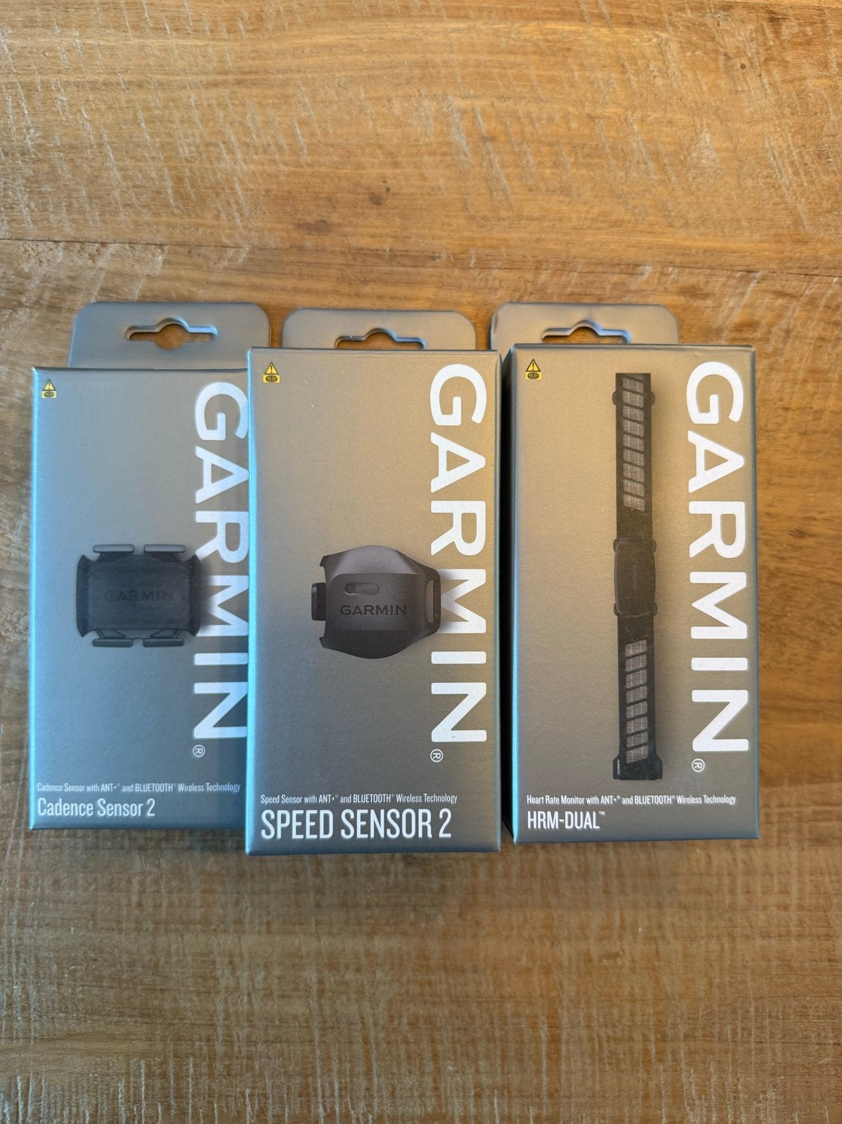Garmin HRM-Dual, Speed Sensor 2 en Cadence Sensor 2, Sport en Fitness, Hartslagmeters, Ophalen of Verzenden, Zo goed als nieuw