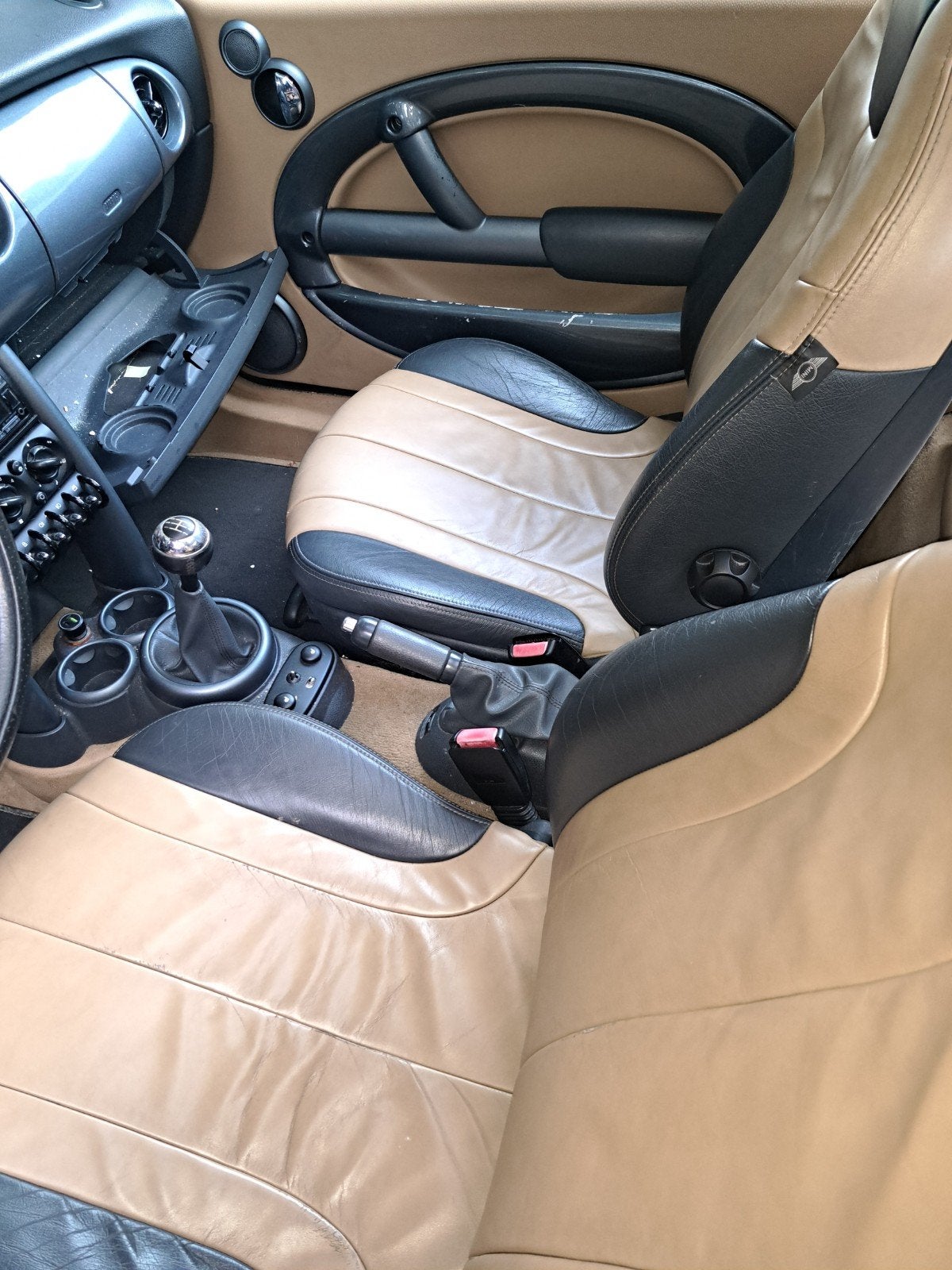 Mini cooper r50 leren interieur, Auto-onderdelen, Interieur en Bekleding, Ophalen, Gebruikt, Mini