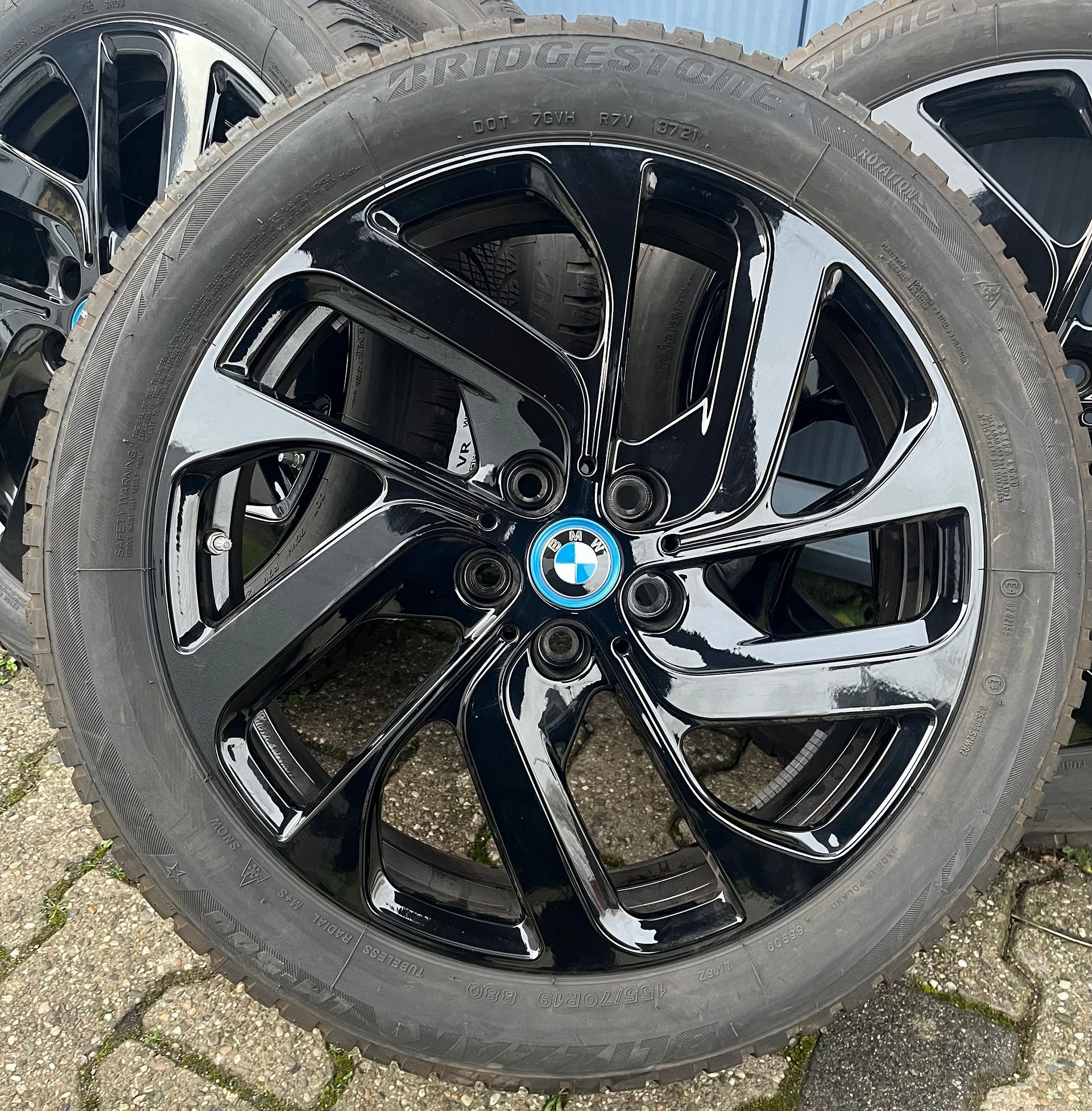 19” Originele BMW i3 i3S 428 Velgen + Winterbanden, 19 inch, Gebruikt, 155 mm, -