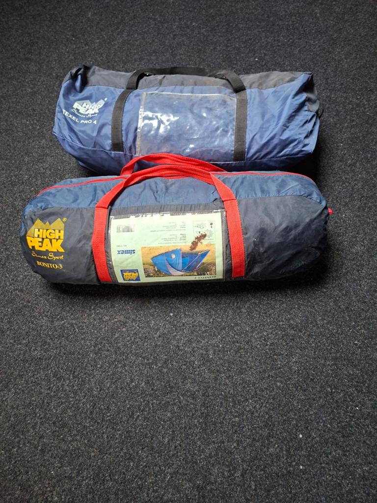 2x Tent: Texel Pro 4 & High Peak Bonito 3 (Gebruikt), Ophalen of Verzenden, Gebruikt, Tot en met 4