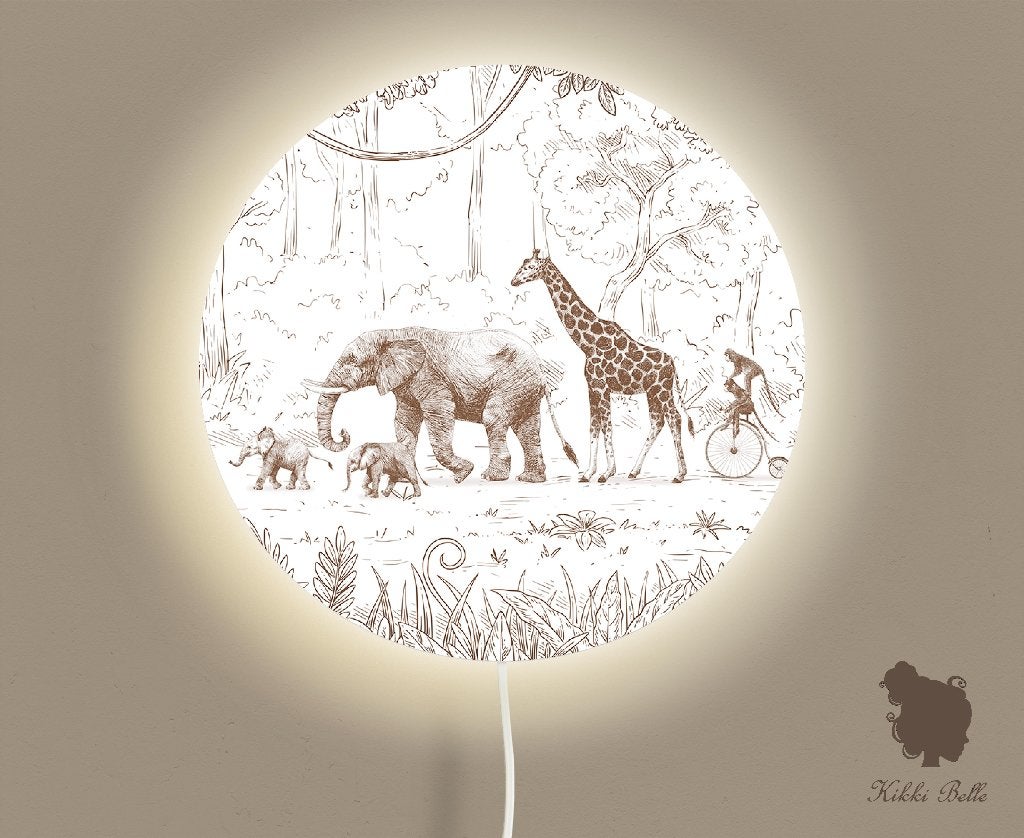 Ronde Wandlamp Parade Bruin 35 cm (Ø) Kikki Belle, Bi & Li Creaties, Nieuw, Ophalen of Verzenden, Bilicreaties@gmail.com