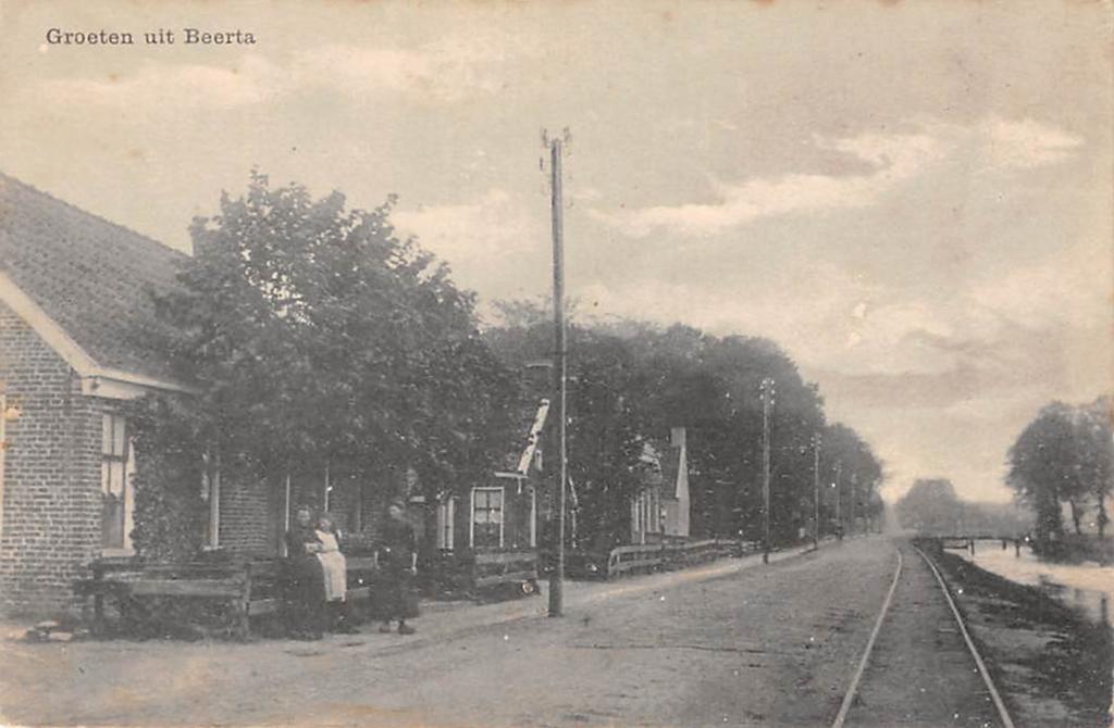 Beerta Groeten uit Beerta gemeente Westerwolde. Spoorlijn, Ophalen of Verzenden, Voor 1920, Ongelopen, Groningen