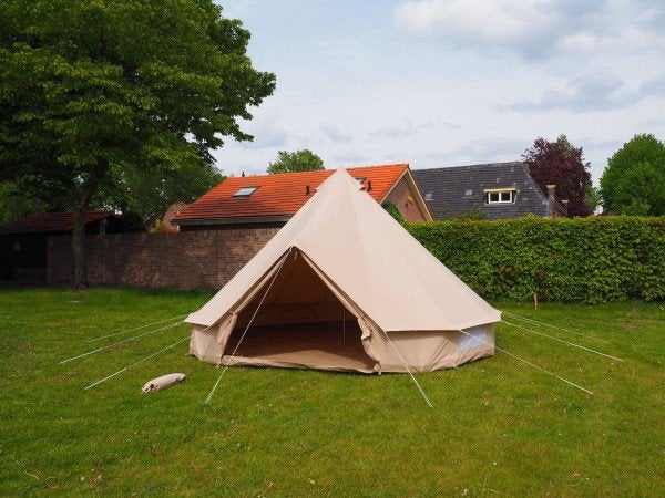 Ruime Bell Tent - Inclusief tentharingen en scheerlijnen, Caravans en Kamperen, Ophalen of Verzenden, Zo goed als nieuw, Tot en met 4