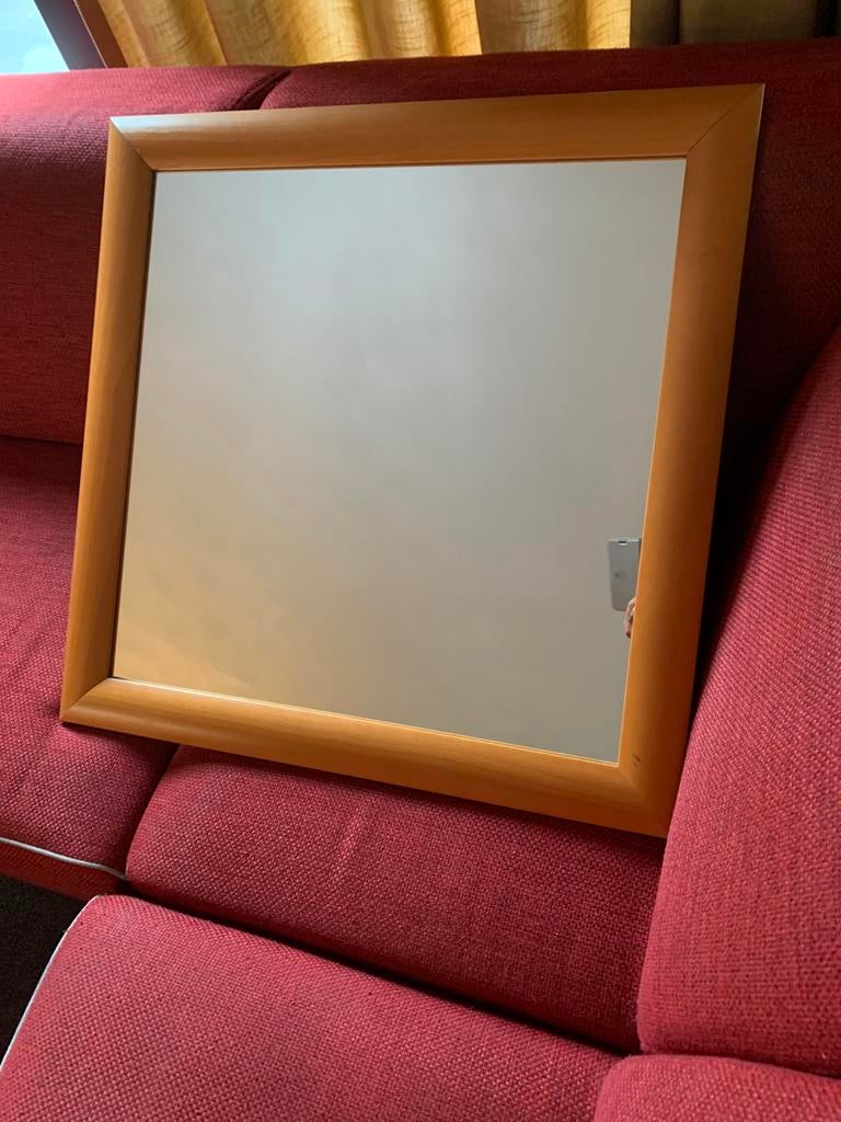 Vierkante spiegel - 70 cm, Ophalen of Verzenden, Gebruikt