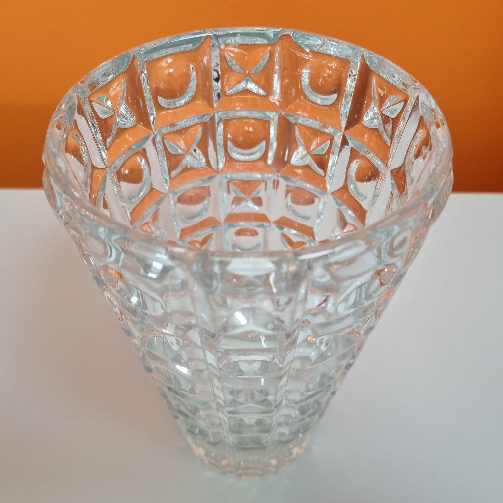 vintage persglazen oxo vaas sklo sklo union, Libochovice, Antiek en Kunst, Verzenden