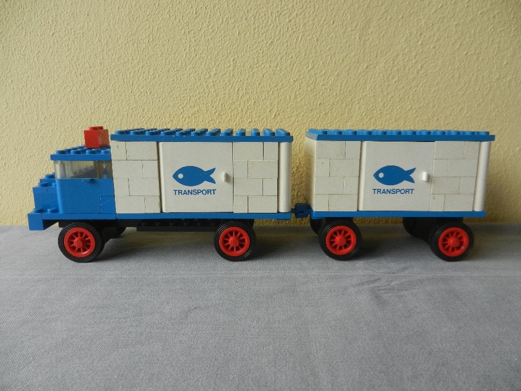 Lego 375 vrachtwagen met aanhanger (uit 1971), Ophalen of Verzenden, Gebruikt