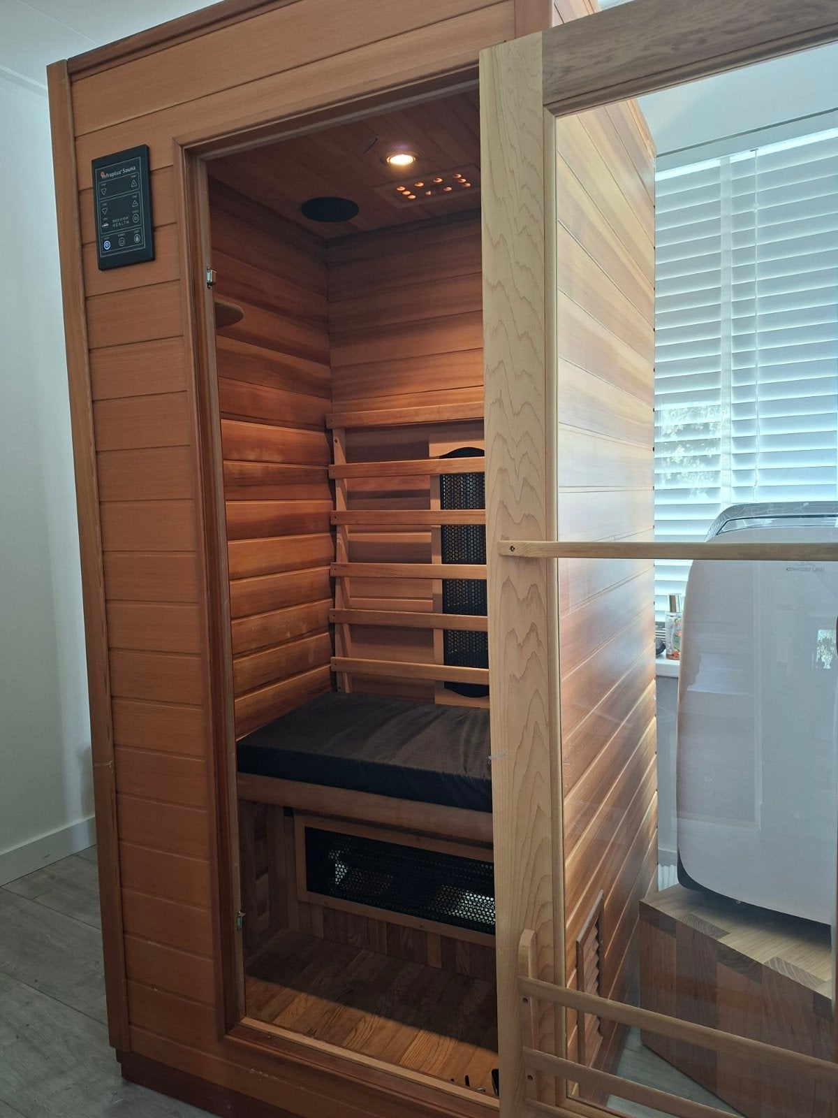 Infrarood sauna Infrasplus Sauna 1 Comfort RC, Ophalen, Nieuw, Infrarood, Complete sauna