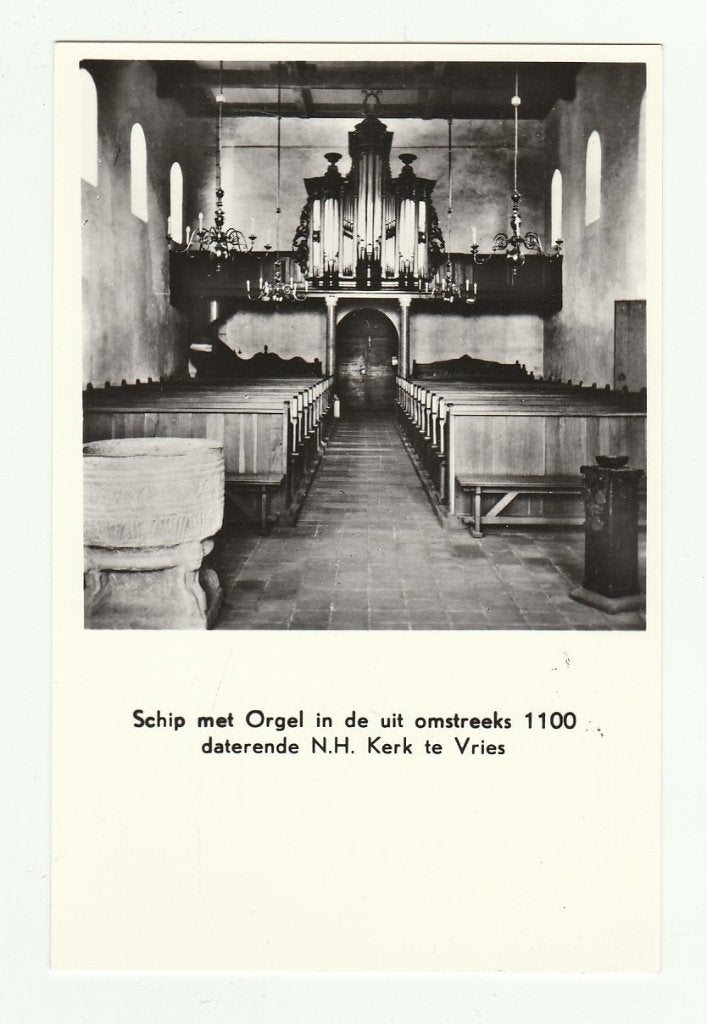 Vries - Schip met orgel in de NH Kerk, Verzenden, 1960 tot 1980, Ongelopen, Drenthe