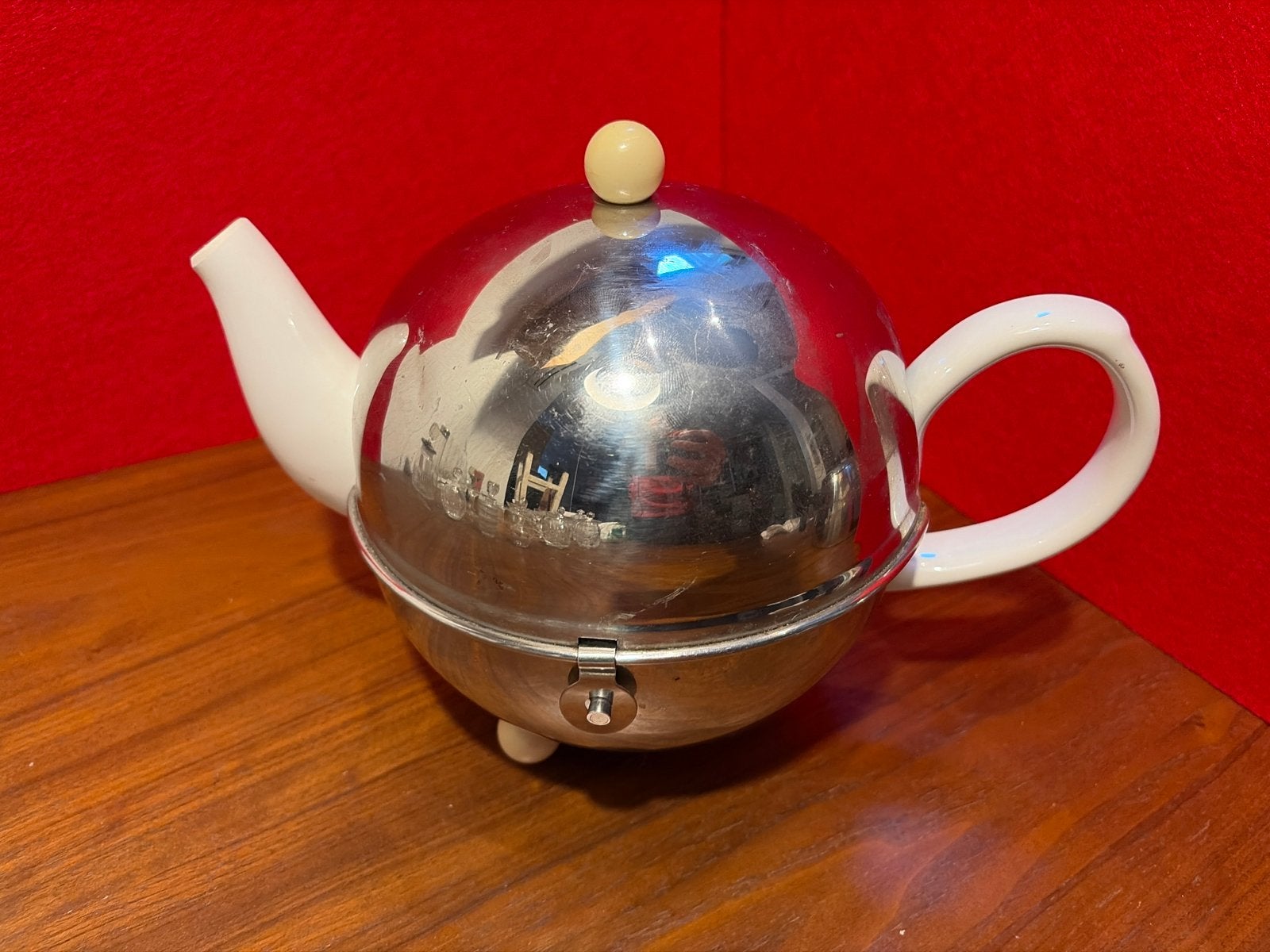 Bredemeijer Cosy Theepot - Zo goed als nieuw, Theepot/fluitketel, Gebruikt, Bredemeijer, Zilver
