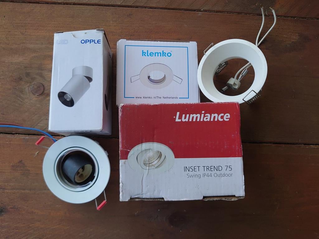 Diverse inbouwspots en LED lampen, nieuw in doos., Led-lamp, Minder dan 30 watt, Nieuw, Overige fittingen