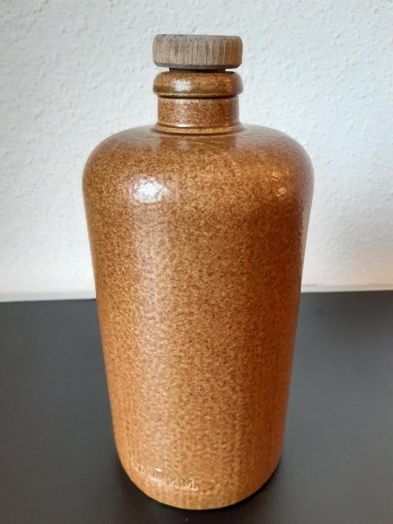 Oude stenen kruik 0,7 liter, Ophalen of Verzenden, Gebruikt, Bruin, Steen/keramiek