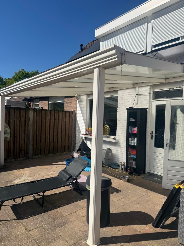 Witte Veranda/Overkapping met Transparant Dak, Ophalen, Gebruikt, Veranda