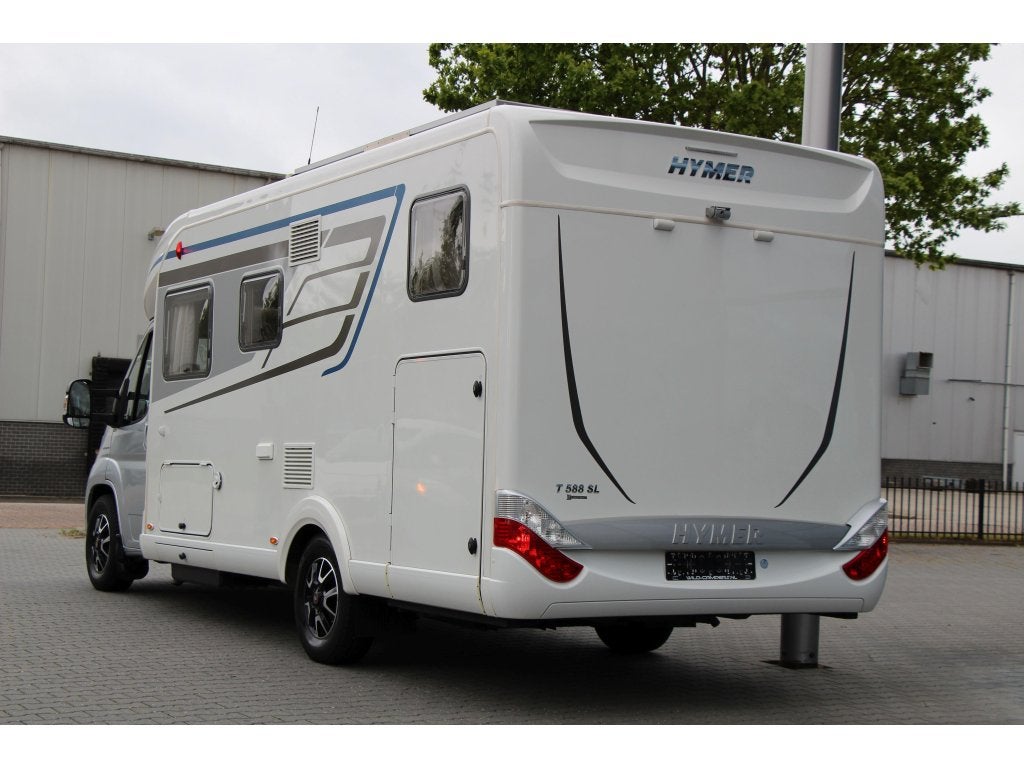 Hymer Tramp 588 SL - 150PK EURO 6 - ENKELE BEDDEN - 44.547KM, Airbags, Winterisolatie, Ringverwarming, Fiat