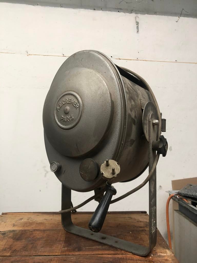 Antieke Franse theaterlamp A.E. Cremer Paris, Antiek en Kunst, Antiek | Lampen, Ophalen of Verzenden