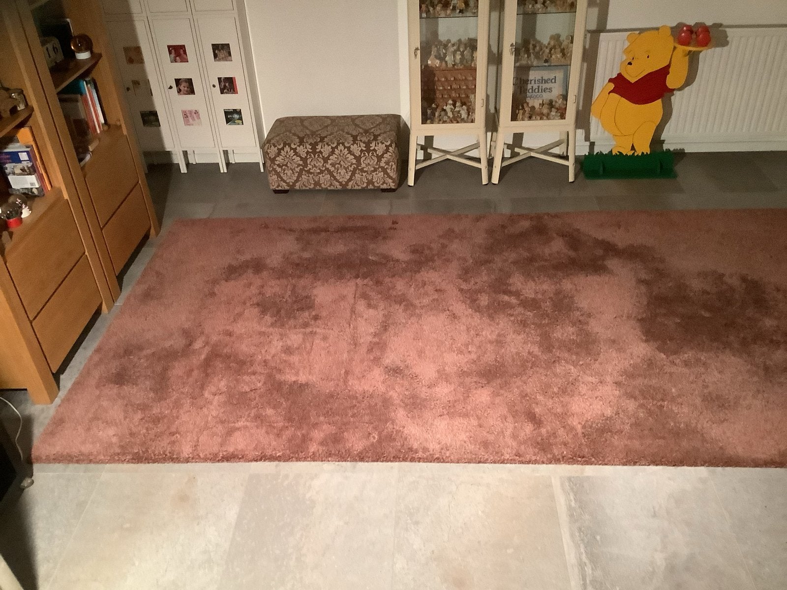 *** Royaal Vloerkleed 210 x 420 cm bordeaux rood ***, Ophalen, Gebruikt, 200 cm of meer, Rechthoekig
