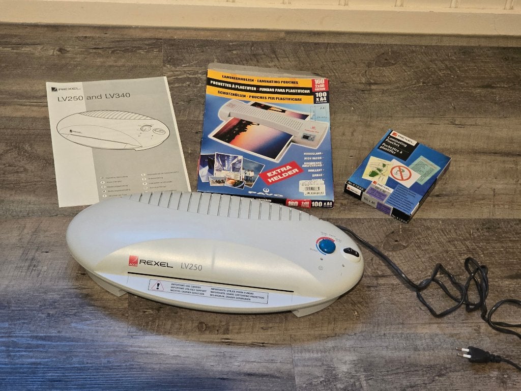 Lamineerapparaat met toebehoren, Diversen, Bureau-accessoires, Gebruikt, Ophalen of Verzenden