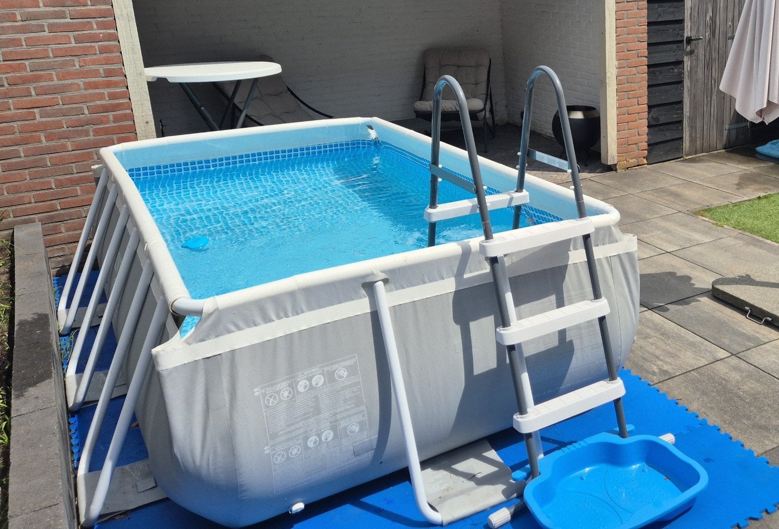 Intex Opzetzwembad met toebehoren, Tuin en Terras, Ophalen, Gebruikt, 200 tot 300 cm, 80 tot 120 cm
