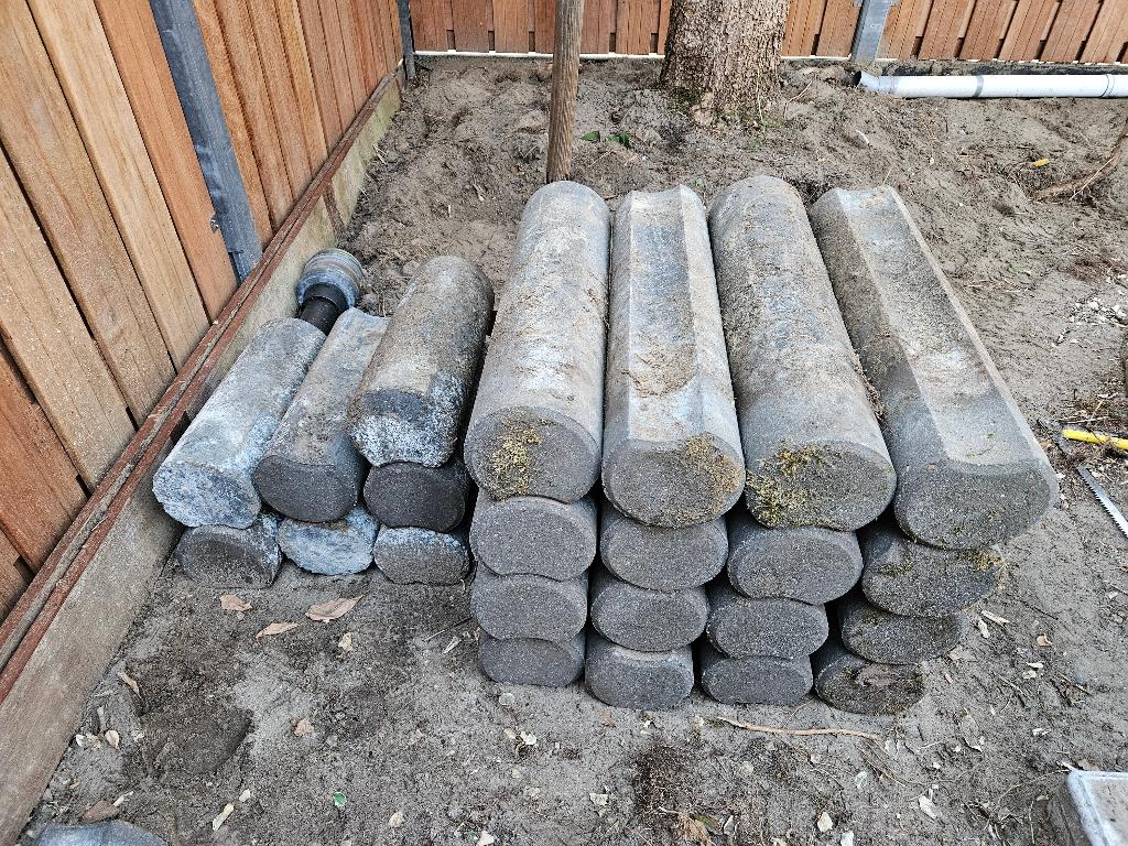 Betonnen Palissadepalen, Ophalen, Gebruikt, Overige typen, Minder dan 25 cm