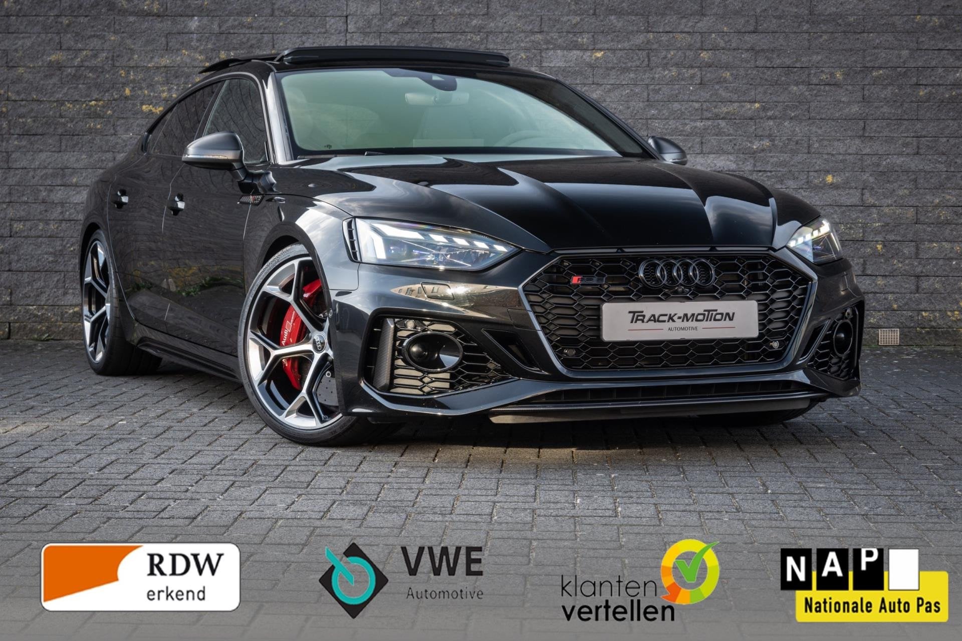 Audi A5 Sportback 2.9 TFSI RS 5 quattro competition plus kui, Auto's, Audi, Automaat, Gebruikt, Euro 6, Zwart