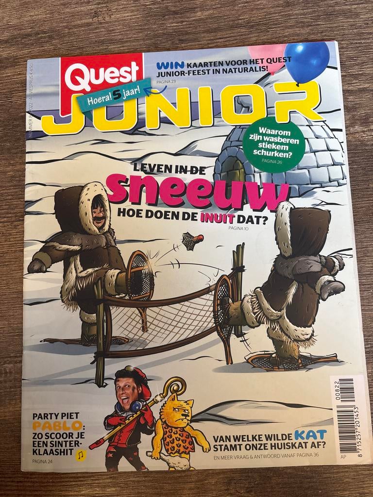Quest Junior - Leven in de sneeuw, Boeken, Ophalen of Verzenden, Gelezen