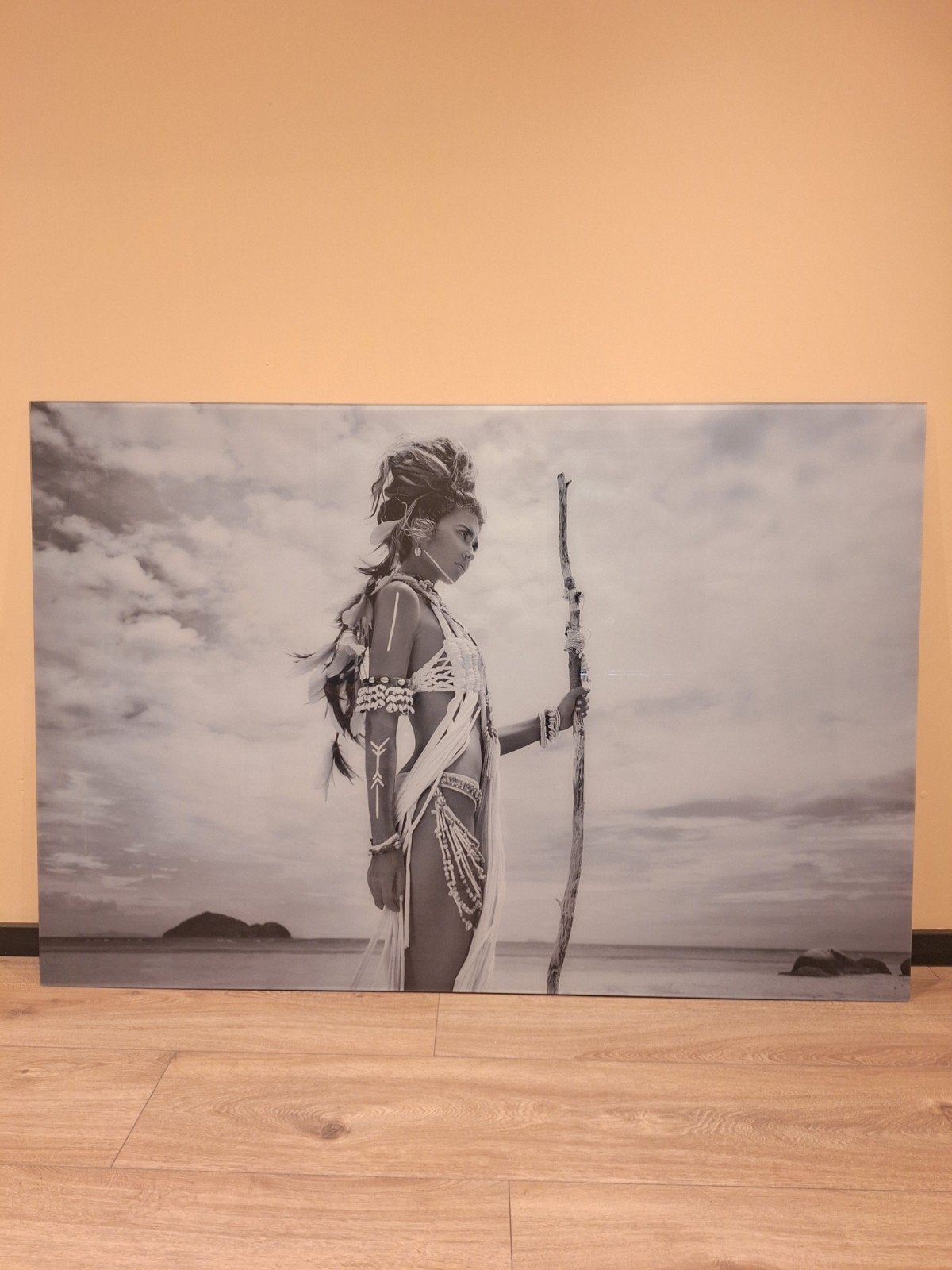 Plexiglas Schilderij Boho Indiaanse vrouw 150x100 cm, Kunststof, Print, Portret, Ophangklaar