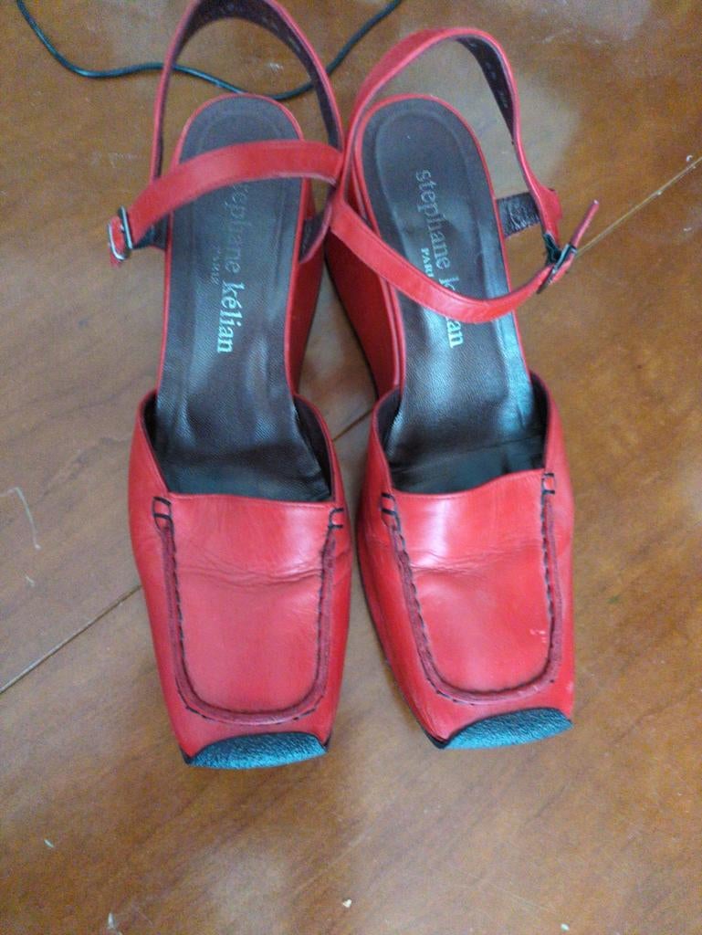 Stéphane Kélian Paris, Stéphane Kélian, Gedragen, Rood, Sandalen of Muiltjes