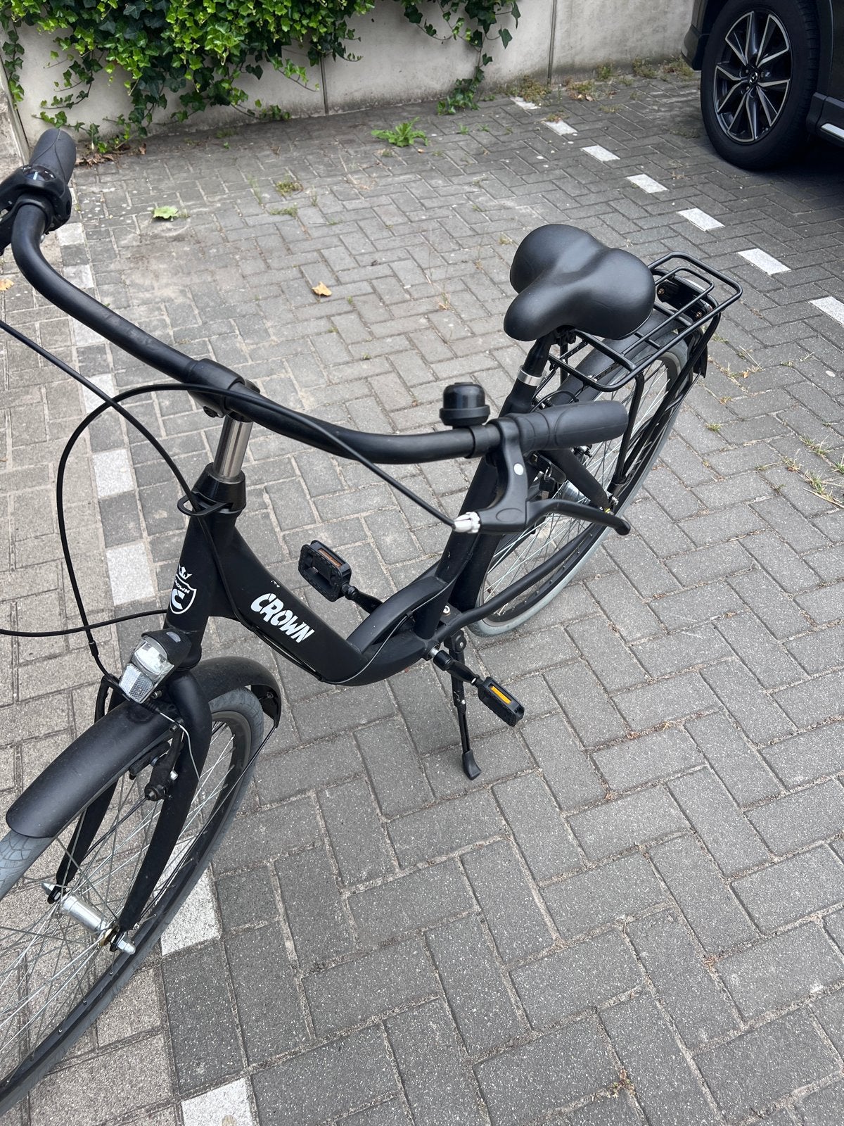 Zwarte Crown Stadsfiets - Zo goed als nieuw, Terugtraprem, (Extra) lage instap, Zo goed als nieuw, 50 tot 53 cm