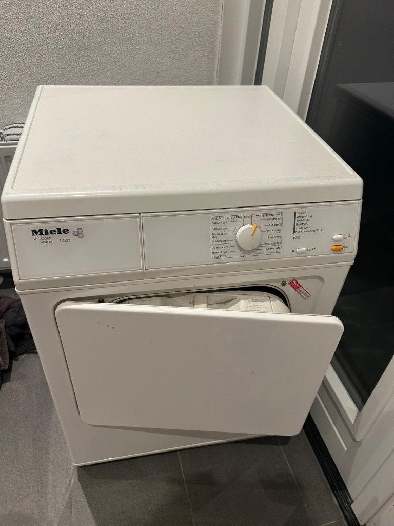 Miele afvoerdroger T4123 (geen condensdroger) heel mooi!, Ophalen, 6 tot 8 kg, Gebruikt, Luchtafvoer