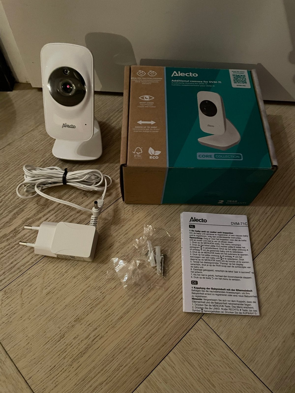 Alecto DVM-71C Extra Camera Babyfoon, Ophalen of Verzenden, Zo goed als nieuw, 250 meter of meer, Camera