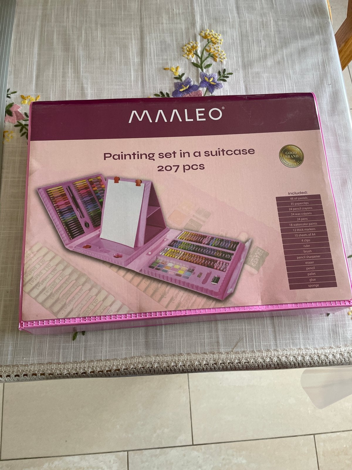 Maalleo Tekenset 207-delig in Koffer - Roze, Ophalen of Verzenden, Zo goed als nieuw, Overige typen