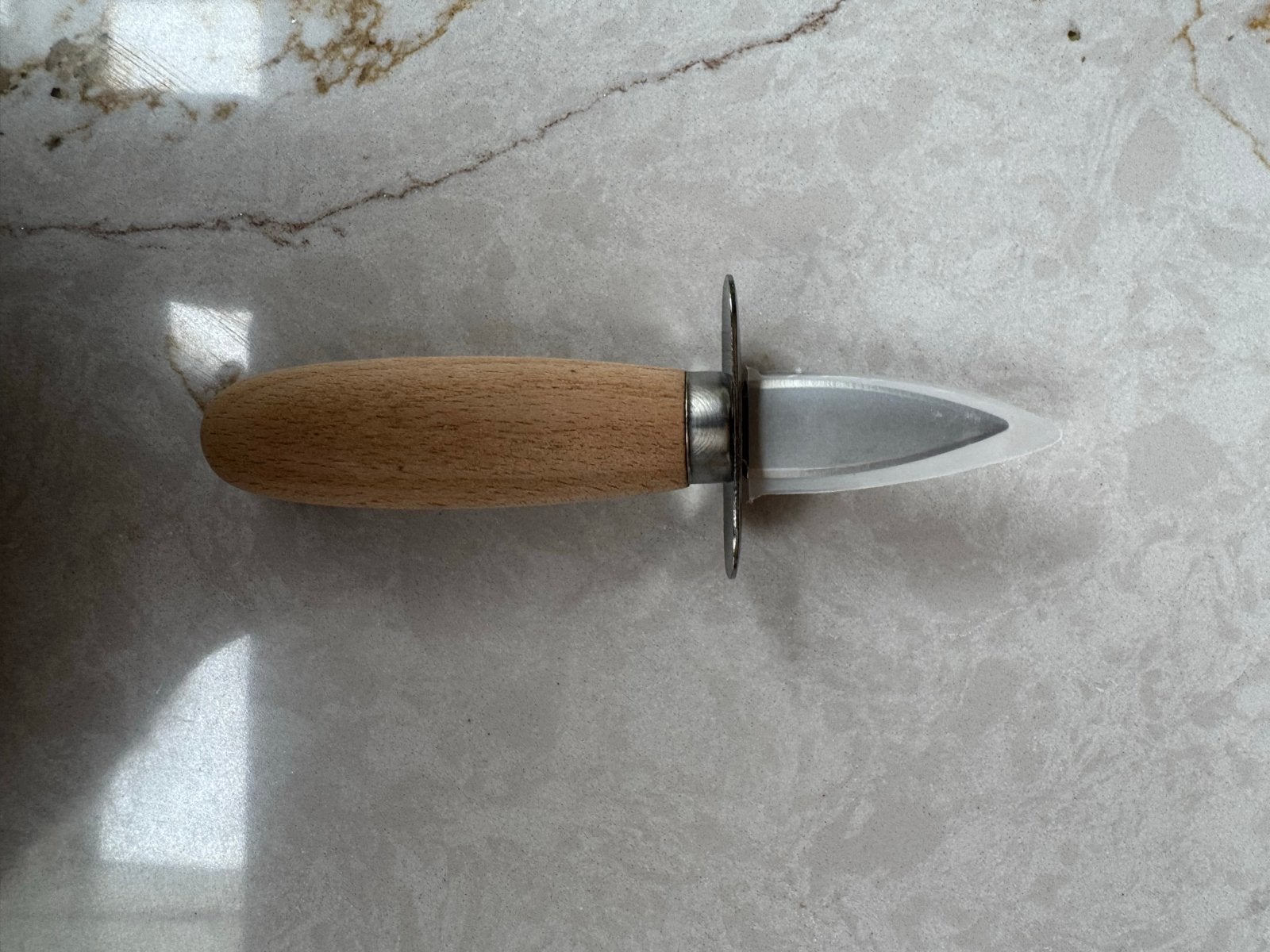 Nieuw Oestermes met houten handvat, Overige typen, Ophalen of Verzenden, Nieuw, Hout
