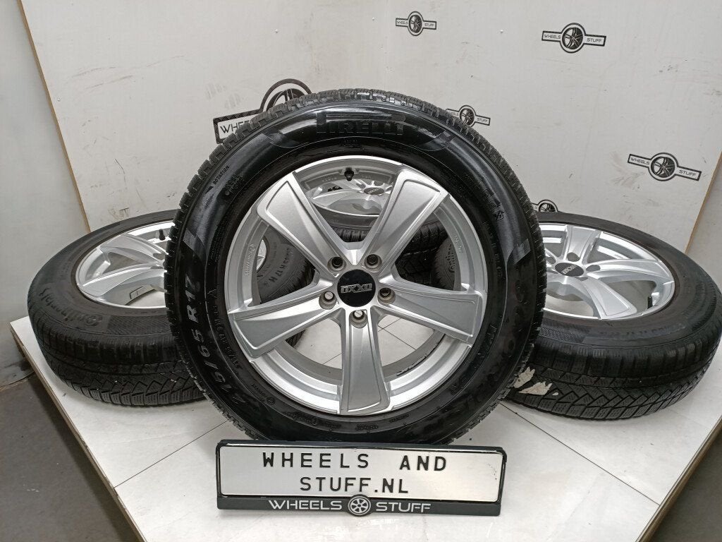 VW Tiguan kodiaq lichtmetaal velgen 17"inch winterbanden 5x1, Ophalen, Gebruikt, 17 inch, Banden en Velgen