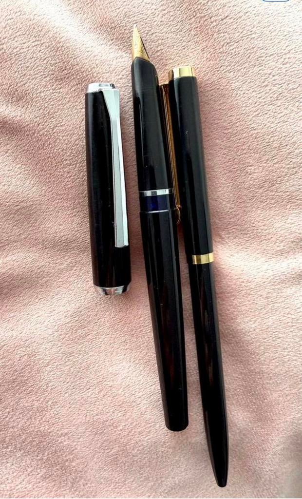Set van Pelikan vulpen MK20 & balpen DK20 jaar 1970, Ophalen of Verzenden, Zo goed als nieuw, Balpen, Overige merken