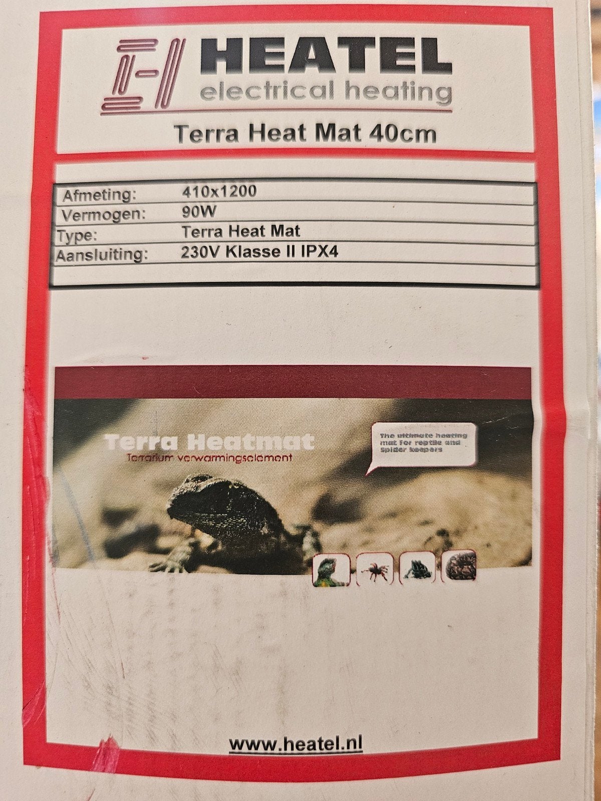 Warmtemat voor diverse terraria. Merk heatel, Dieren en Toebehoren, Ophalen of Verzenden, Nieuw, Terrarium of Paludarium